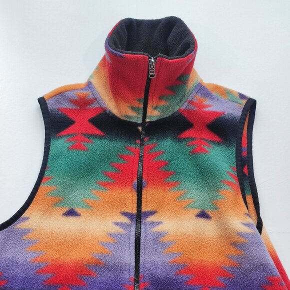 Chaps Sport Ralph Lauren vest Aztec design multi-colour men's size M - Picture 2 of 8